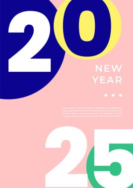 Renkli Soyut Modern 2025 Kapak Posteri Tasarımı Arkaplan