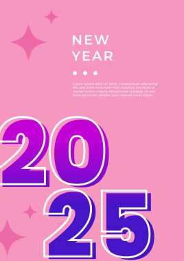 Mor Mor Mor Pembe ve Beyaz Minimalis 2025 Kapak Poster Tasarımı Arkaplan