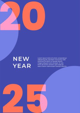 Soyut Kırmızı ve Mavi 2025 Geometrik Tasarım Arkaplanı