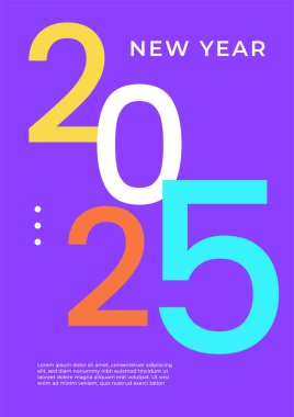 Renkli Soyut Teknoloji Kapağı 2025 Poster Tasarımı Arkaplan Koleksiyonu