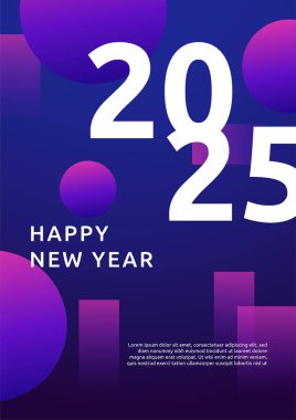 Renkli Minimalis 2025 Kapak Posteri Tasarımı Arkaplan