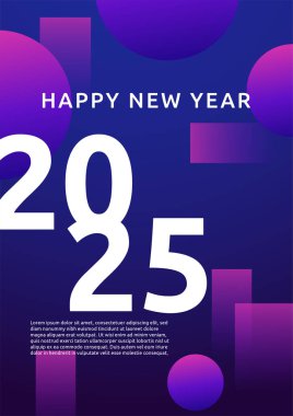 Mavi Mor Menekşe ve Beyaz Soyut Teknoloji Kapağı 2025 Poster Tasarımı Arkaplan