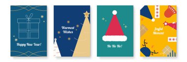 Noel Temalı Neşeli Tatil Kartları