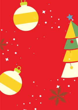 Neşeli Noel Mesajlı Bayram Kartı