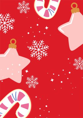 Renkli Chrismast elementiyle Neşeli Kutlama Grafiği. Kutlama ve Kutlama Temaları, Olumlu ve Mutluluk Taşıma İçin İdeal