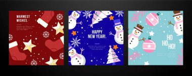 Noel Simgeleriyle Kutlama Kartları