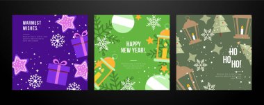 Şenlikli Noel Kartı Süslerle Tasarlandı