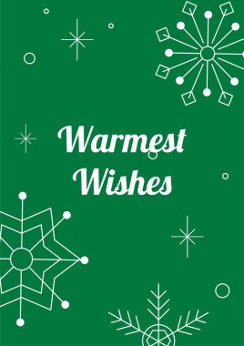 Modern Noel Tasarımlı Noel tebrik kartı