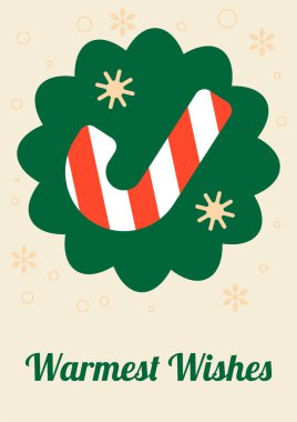 Şölen dekorlu, büyüleyici bir Noel kartı. Tatil Neşe ve Kutlamanın Özünü Yakalıyorum