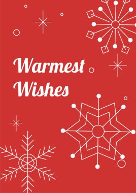 Modern Noel Tasarımlı Noel tebrik kartı