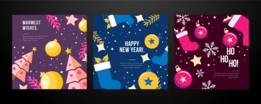 Şenlikli Noel Kartı Süslerle Tasarlandı