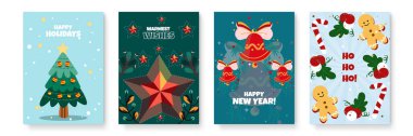 Noel Simgeleriyle Kutlama Kartları