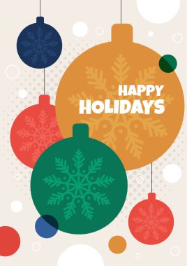 Noel Mesajlı Renkli Soyut Tasarım. Tasarım ve Yaratıcı Projelerde Mutluluk, Pozitiflik ve Kutlama İçin Mükemmel