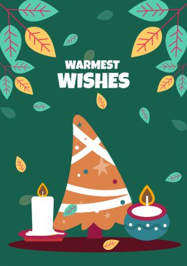 Renkli Chrismast elementiyle Neşeli Kutlama Grafiği. Kutlama ve Kutlama Temaları, Olumlu ve Mutluluk Taşıma İçin İdeal