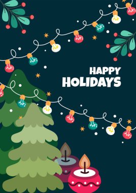 Noel Mesajlı Renkli Soyut Tasarım. Tasarım ve Yaratıcı Projelerde Mutluluk, Pozitiflik ve Kutlama İçin Mükemmel