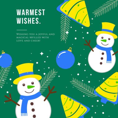 Noel Mesajlı Renkli Soyut Tasarım. Tasarım ve Yaratıcı Projelerde Mutluluk, Pozitiflik ve Kutlama İçin Mükemmel