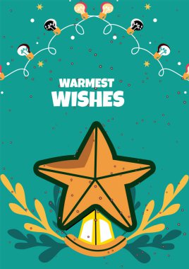 Neşeli Noel Mesajlı Bayram Kartı