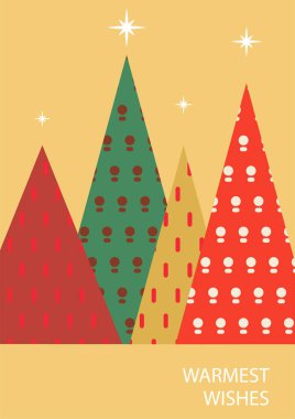 Renkli Noel Ağacı Tasarımı ve Festivalsel Tipografi Sanatı. Kutlama kartları, bayram dekorasyonu ve mevsimlik tasarımlar için mükemmel..