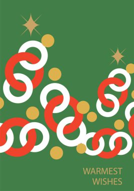 Renkli Noel Ağacı Tasarımı ve Festivalsel Tipografi Sanatı. Kutlama kartları, bayram dekorasyonu ve mevsimlik tasarımlar için mükemmel..