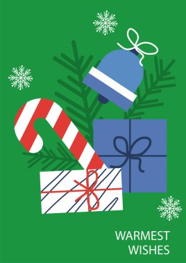 Noel Mesajlı Renkli Soyut Tasarım. Tasarım ve Yaratıcı Projelerde Mutluluk, Pozitiflik ve Kutlama İçin Mükemmel