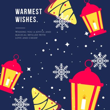 Noel Mesajlı Renkli Soyut Tasarım. Tasarım ve Yaratıcı Projelerde Mutluluk, Pozitiflik ve Kutlama İçin Mükemmel