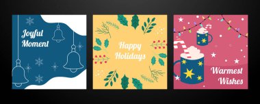 Şenlikli Noel Kartı Süslerle Tasarlandı