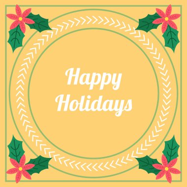 Neşeli Noel Mesajlı Bayram Kartı