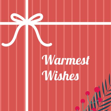 Şölen dekorlu, büyüleyici bir Noel kartı. Tatil Neşe ve Kutlamanın Özünü Yakalıyorum