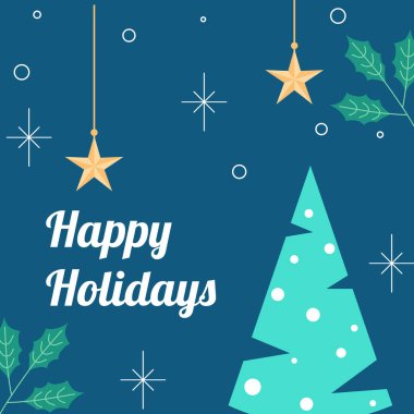 Noel Elementiyle Zarif Tatil Selamlaması