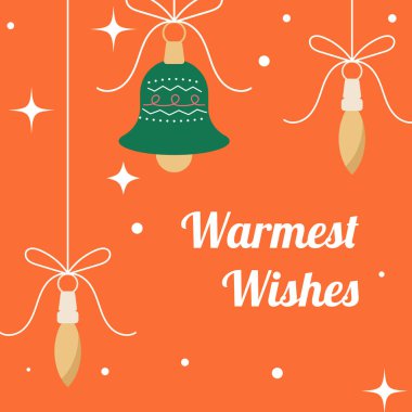 Modern Noel Tasarımlı Noel tebrik kartı