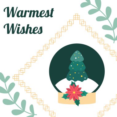 Renkli Chrismast elementiyle Neşeli Kutlama Grafiği. Kutlama ve Kutlama Temaları, Olumlu ve Mutluluk Taşıma İçin İdeal