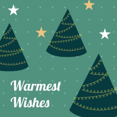 Renkli Noel Ağacı Tasarımı ve Festivalsel Tipografi Sanatı. Kutlama kartları, bayram dekorasyonu ve mevsimlik tasarımlar için mükemmel..