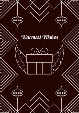 Renkli Chritsmas Hattı Şenlikli Tipografi Sanatı ile Ağaç Tasarımı. Kutlama kartları, bayram dekorasyonu ve mevsimlik tasarımlar için mükemmel..