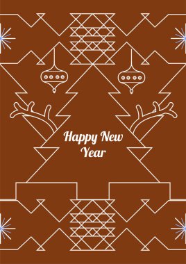 Chritsmas Satır Stili Metin Mesajlı Renkli Soyut Tasarım. Tasarım ve Yaratıcı Projelerde Mutluluk, Pozitiflik ve Kutlama İçin Mükemmel