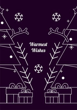 Dekoratif Noel Çizgisi Biçimli Resimleri Tatil Sezonunun Neşesini Yakalıyor ve Kutluyor. Kutlama kartları ve dekorasyonları için ideal