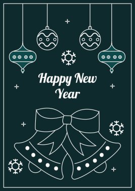 Chritsmas Hattı Biçiminde Zarif Tatil Selamlaması