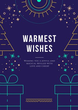 Renkli Chritsmas Hattı Şenlikli Tipografi Sanatı ile Ağaç Tasarımı. Kutlama kartları, bayram dekorasyonu ve mevsimlik tasarımlar için mükemmel..