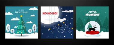 Noel Simgeleriyle Kutlama Kartları