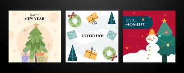 Şenlikli Noel Kartı Süslerle Tasarlandı