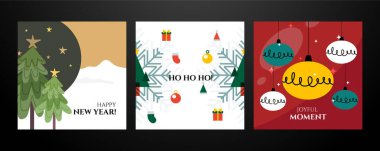 Şenlikli Noel Kartı Süslerle Tasarlandı