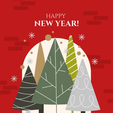 Şölen dekorlu, büyüleyici bir Noel kartı. Tatil Neşe ve Kutlamanın Özünü Yakalıyorum