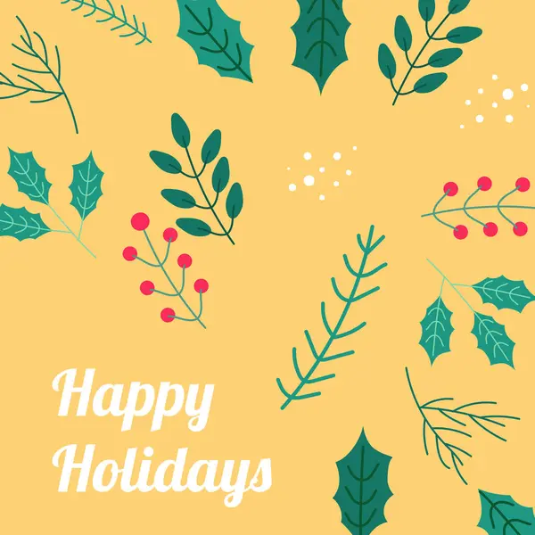 Noel Çelengi İllüstrasyon Tatil Sezonu