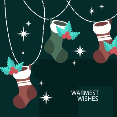 Noel Mesajlı Renkli Soyut Tasarım. Tasarım ve Yaratıcı Projelerde Mutluluk, Pozitiflik ve Kutlama İçin Mükemmel