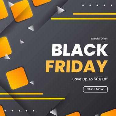 Özel Teklif Kara Cuma İndirim Tasarımı. Perakendeciler ve Pazarlamacılar için Mevsimsel İndirimleri Desteklemek için Mükemmel