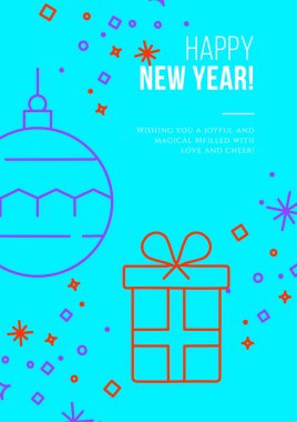 Renkli Chritsmas Hattı Şenlikli Tipografi Sanatı ile Ağaç Tasarımı. Kutlama kartları, bayram dekorasyonu ve mevsimlik tasarımlar için mükemmel..