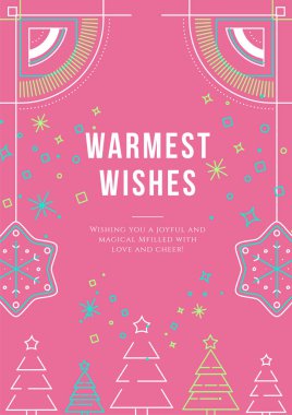 Chritsmas Hattı Biçiminde Zarif Tatil Selamlaması