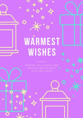 Chritsmas Hattı Biçiminde Zarif Tatil Selamlaması