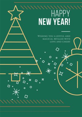 Chritsmas Satır Stili Metin Mesajlı Renkli Soyut Tasarım. Tasarım ve Yaratıcı Projelerde Mutluluk, Pozitiflik ve Kutlama İçin Mükemmel