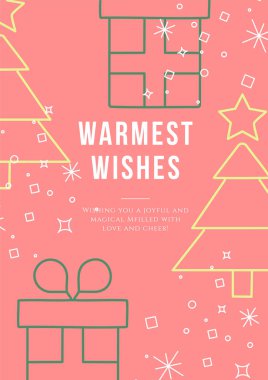 Renkli Chrismast elementiyle Neşeli Kutlama Grafiği. Kutlama ve Kutlama Temaları, Olumlu ve Mutluluk Taşıma İçin İdeal