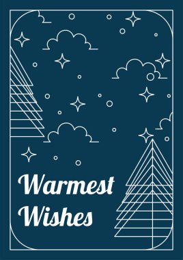 Neşeli Chritsmas Hattı Tarzı Mesajlı Bayram Kartı